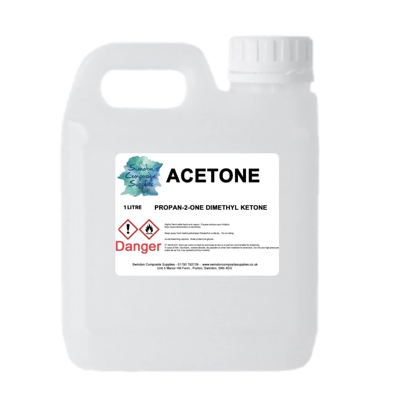 Acetone - Nail Varnish Remover- Solvent & Degreaser - 1Litre - 1000ml