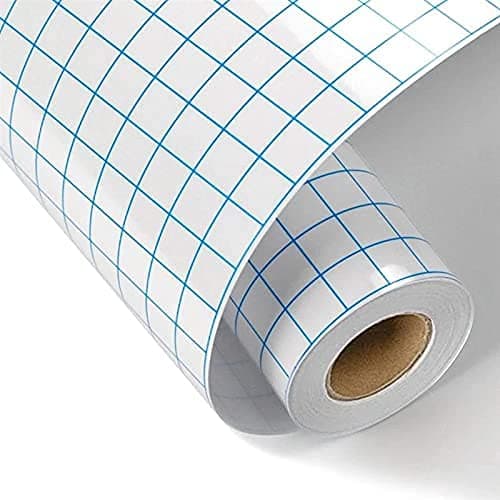 Transfer Tape for Vinyl Transfer Paper 12in x 13 Feet (30.5 * 400cm) Transfer Tape Self Adhesive Vinyl Blue Alignment Grid for Decals, Signs, Windows, Stickers