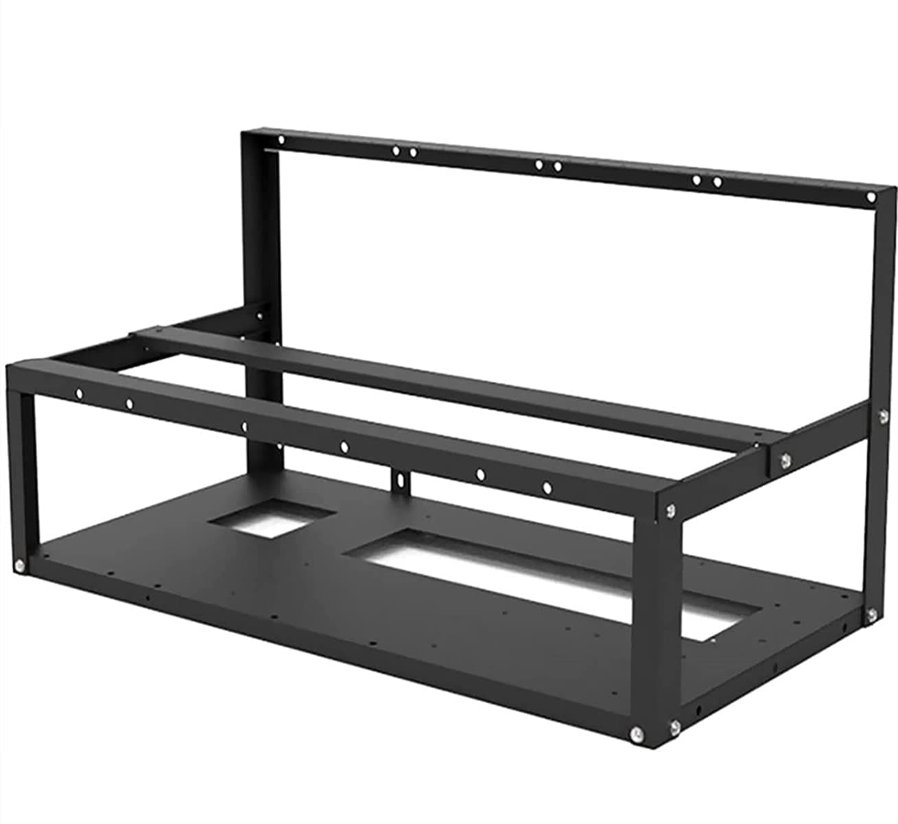 8GPU Mining Rig Frame, Steel Open Air Miner Mining Computer Frame Rig Case for Crypto Coin Currency Bitcoin ETH ETC ZEC Mining Accessories Tools - Frame Only, Fans & GPU is not Included