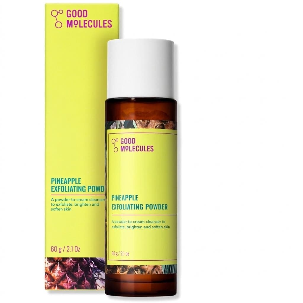 Pineapple Exfoliating Powder 2.1oz - Gentle, Cleansing, Exfoliating Facial Scrub with Enzymes for Bright, Clear, Youthful Skin - Fragrance, Silicon, Mineral Oil, and Alcohol Free