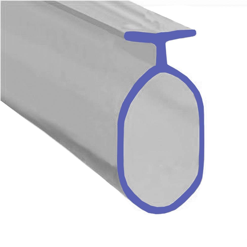 Soft Flexible Rubber Bubble Shower Seal | for Bi Folding Doors | Fits Into a 5mm Channel | BIF038 (2 Metres)