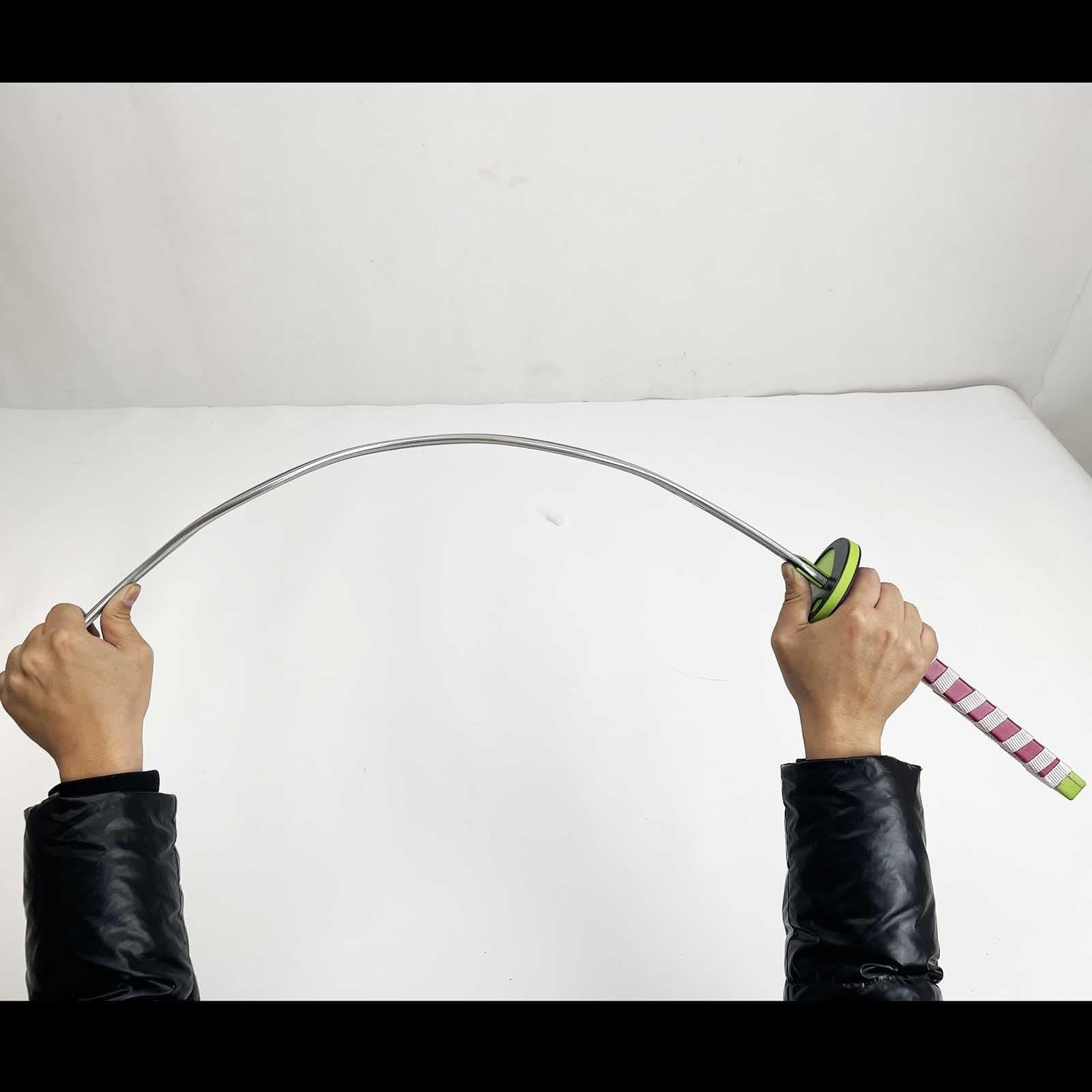 Bamboo Blade Katana,Protagonist Katana for Cosplay Purpose, Anime Original Texture (Wooden Iguro Obanai)