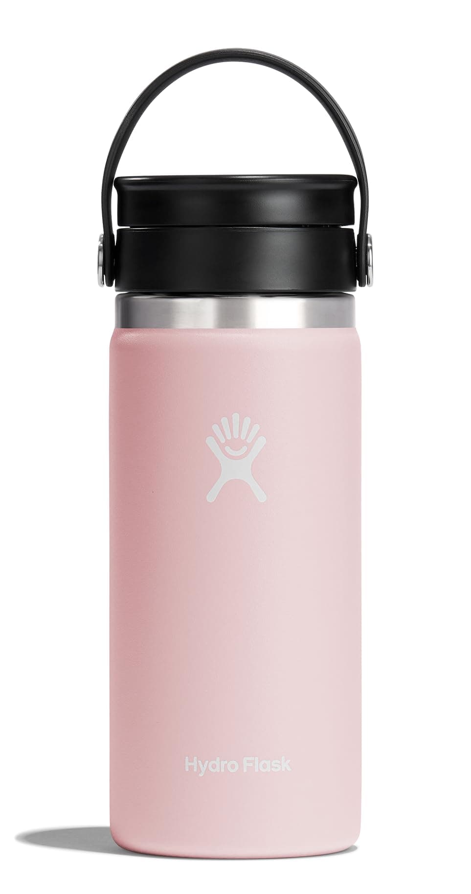 Flex Sip Coffee Tumbler – Insulated Stainless Steel, Non Spill, Leak Proof Travel Coffee Cup 16 Oz Trillium Pink