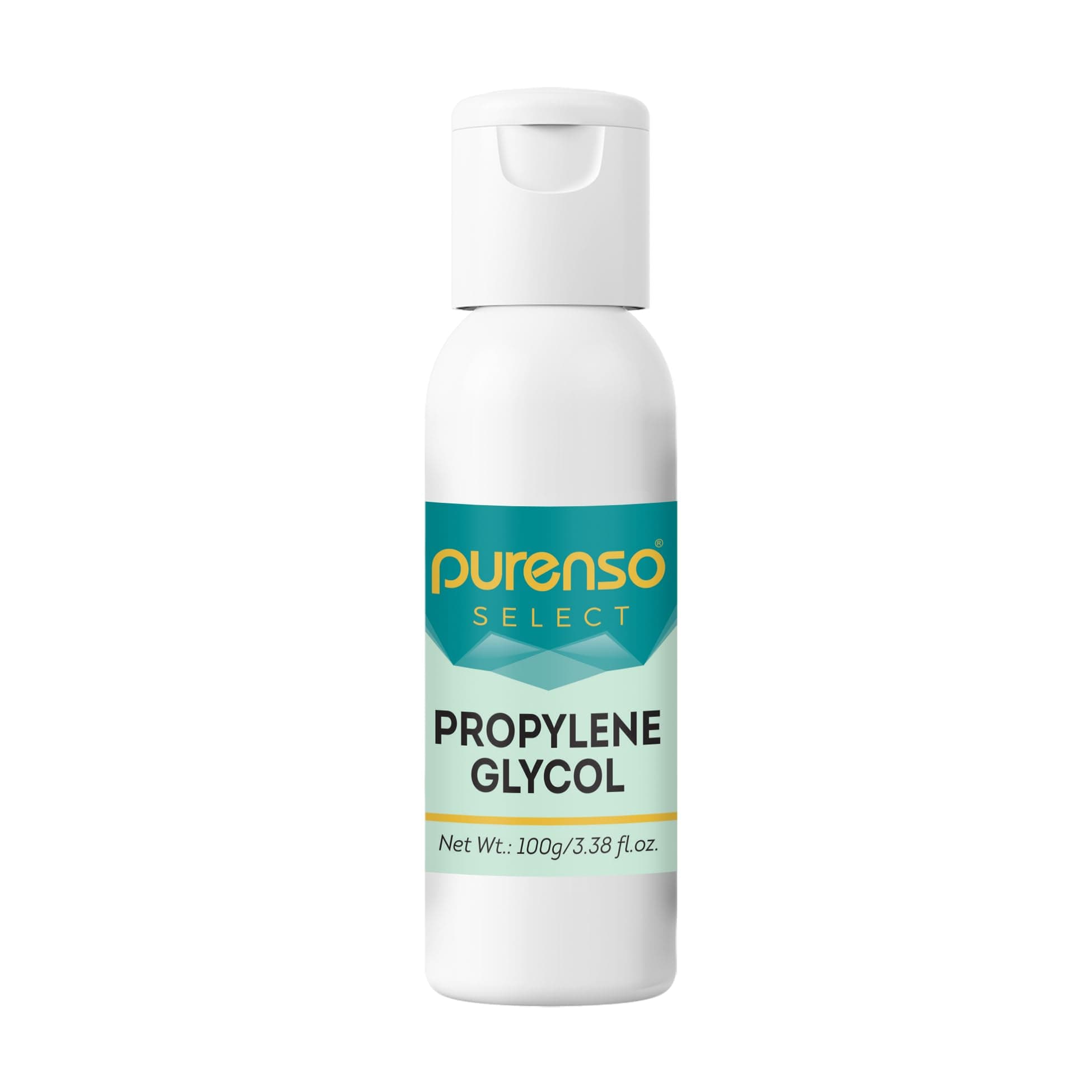 Purenso Select - Propylene Glycol, 100g Food Grade 99.96% USP/FCC/EP, Propylene Glycol for Soap Making, Propylene Glycol Cream Emolene Coolant, De-icing and anti-icing applications