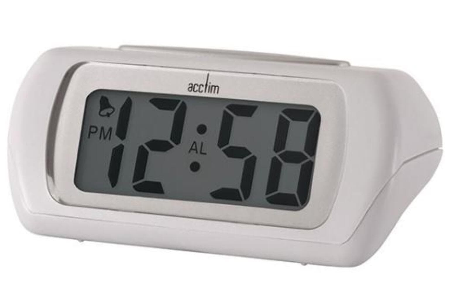 Acctim12342 Auric Alarm Clock, White