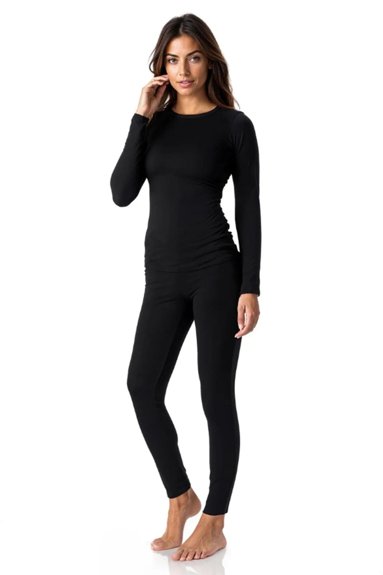 Thermajane Women's Soft Thermal Underwear Long with Fleece
