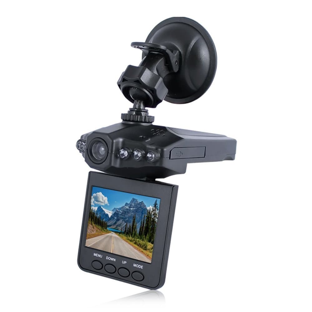 New 2.5" HD Car LED IR Vehicle DVR Road Dash Video Camera Recorder Traffic Dashboard Camcorder - LCD 270 Whirl 6 LED Recorder Camera