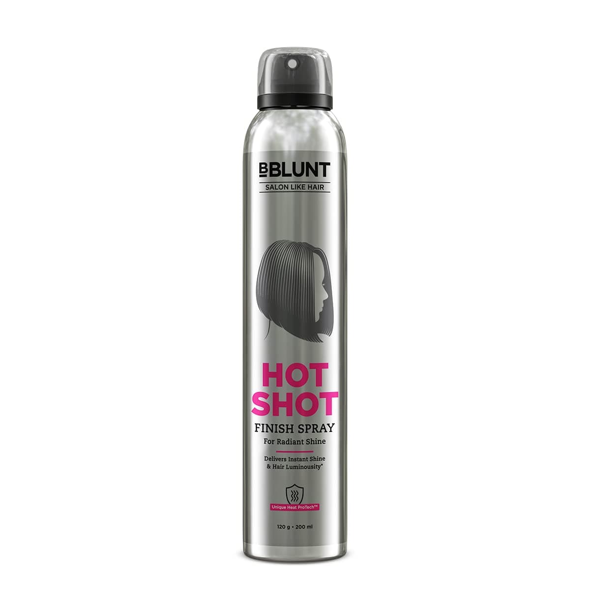 Hot Shot Finish Spray For Radiant Shine | Designed for Indian Hair | Adds Shine | Lends Hair Glossy Finish | For Men & Women | 200 ml