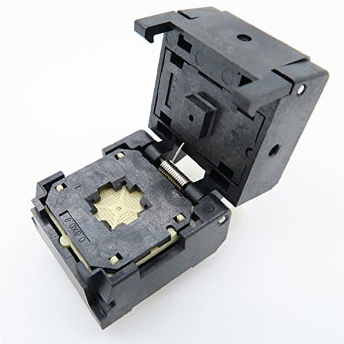 QFN48(6x6)-0.4 Burn in Socket QFN48 MLF48 WLCSP48 Package Testing Adapter, 0.4mm Pitch IC Size 6x6mm NP506-048-002-SC-G QFN IC MCU Programming Socket Burn-in(Clamshell, 0.4mm)