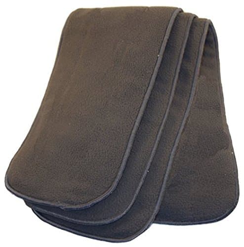 Happy Endings Teen / Adult Stay-Dry 5 Layer Charcoal Bamboo Inserts for Incontinence (3 Pack)