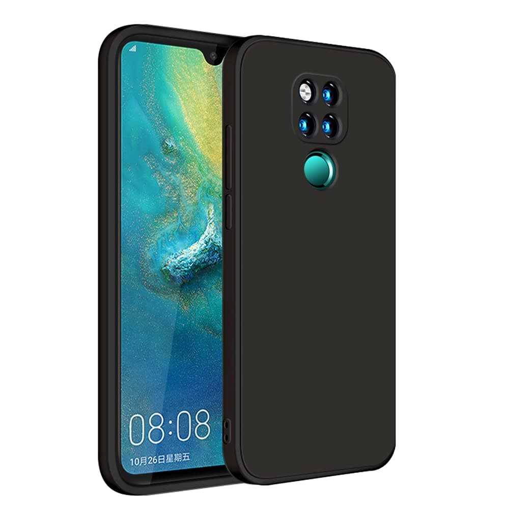 Huawei Mate 20X Silicone Case, Slim Liquid Silicone Gel Rubber Shockproof Anti-Scratch Protective Cover for Huawei Mate 20X Black