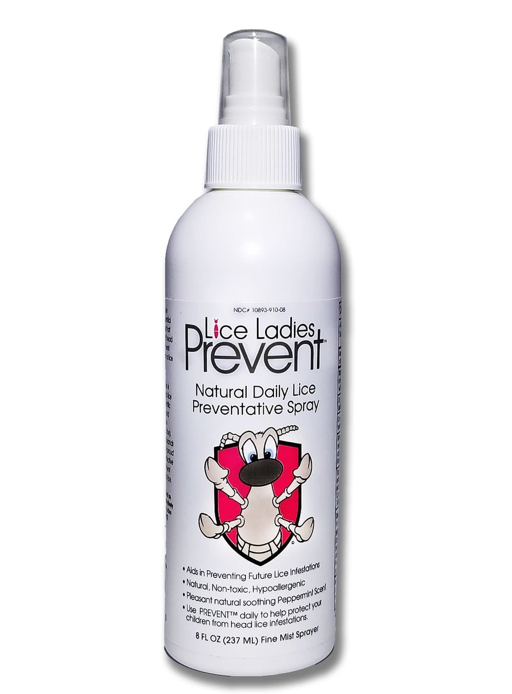 - Prevent/Natural Daily Lice Preventative Spray/Non-Toxic homeopathic lice Repellent with Soothing Peppermint Scent / 8 oz Spray Bottle