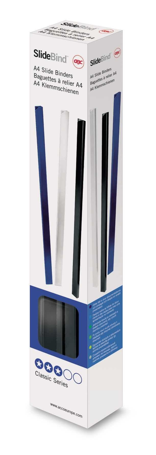 GBC Slide Binder 10 mm A4 - Pack of 25, Black