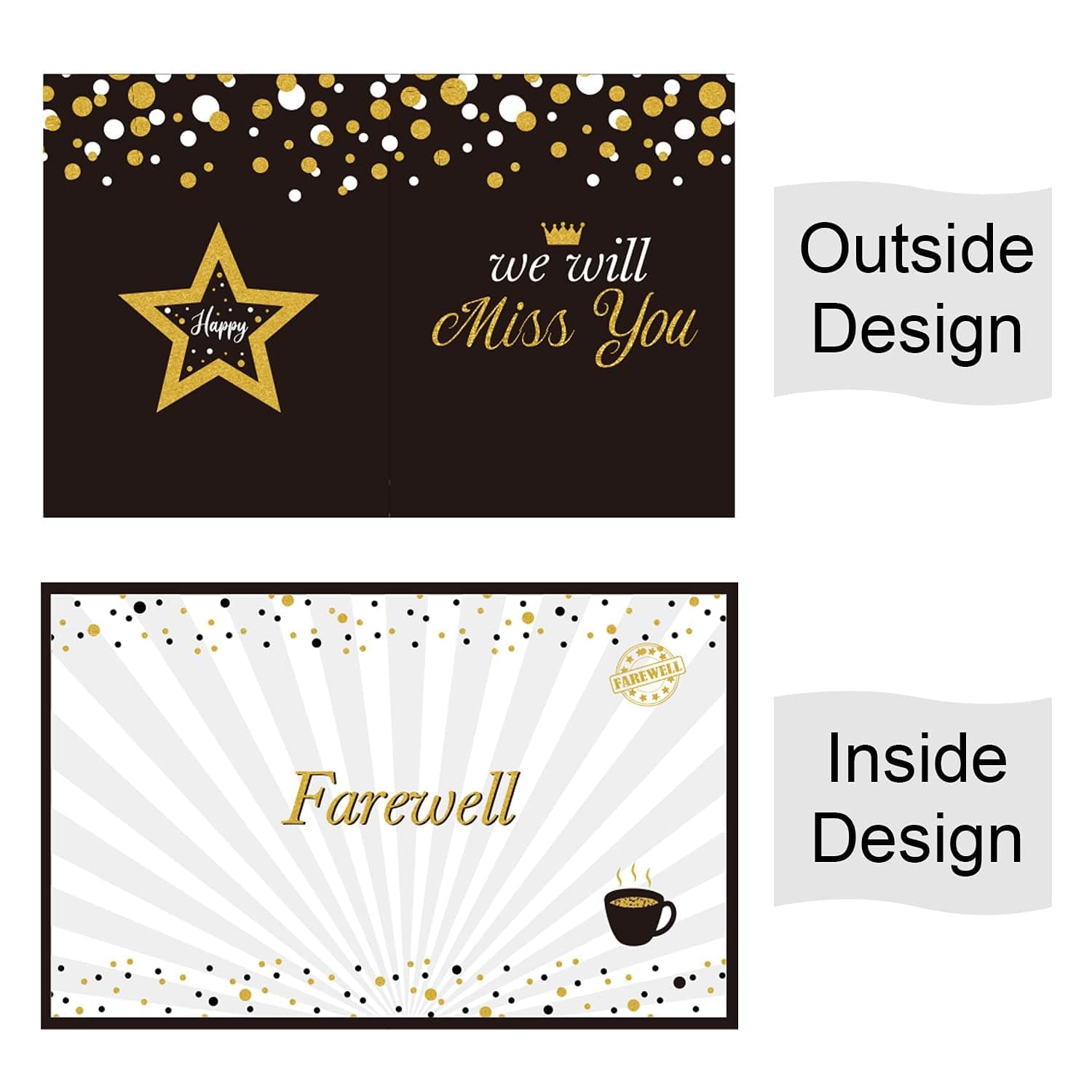 Farewell Party Decorations Jumbo Farewell Greeting Card 14 x 22 Inches Goodbye Card Guest Book Large We Will Miss You Gifts for Office Women Coworker Retirement Going Away Party Suppiles