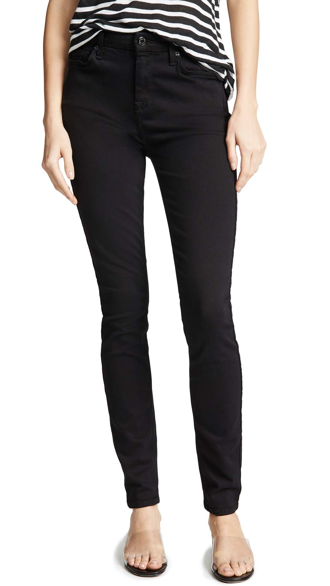 7 For All Mankind Women's Gwenevere Ankle Skinny Mid Rise Jean
