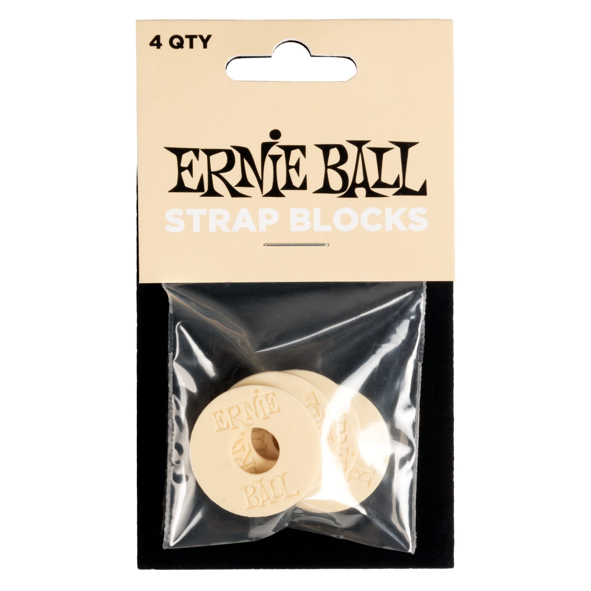 Ernie Ball Strap Blocks, Cream (P05624)