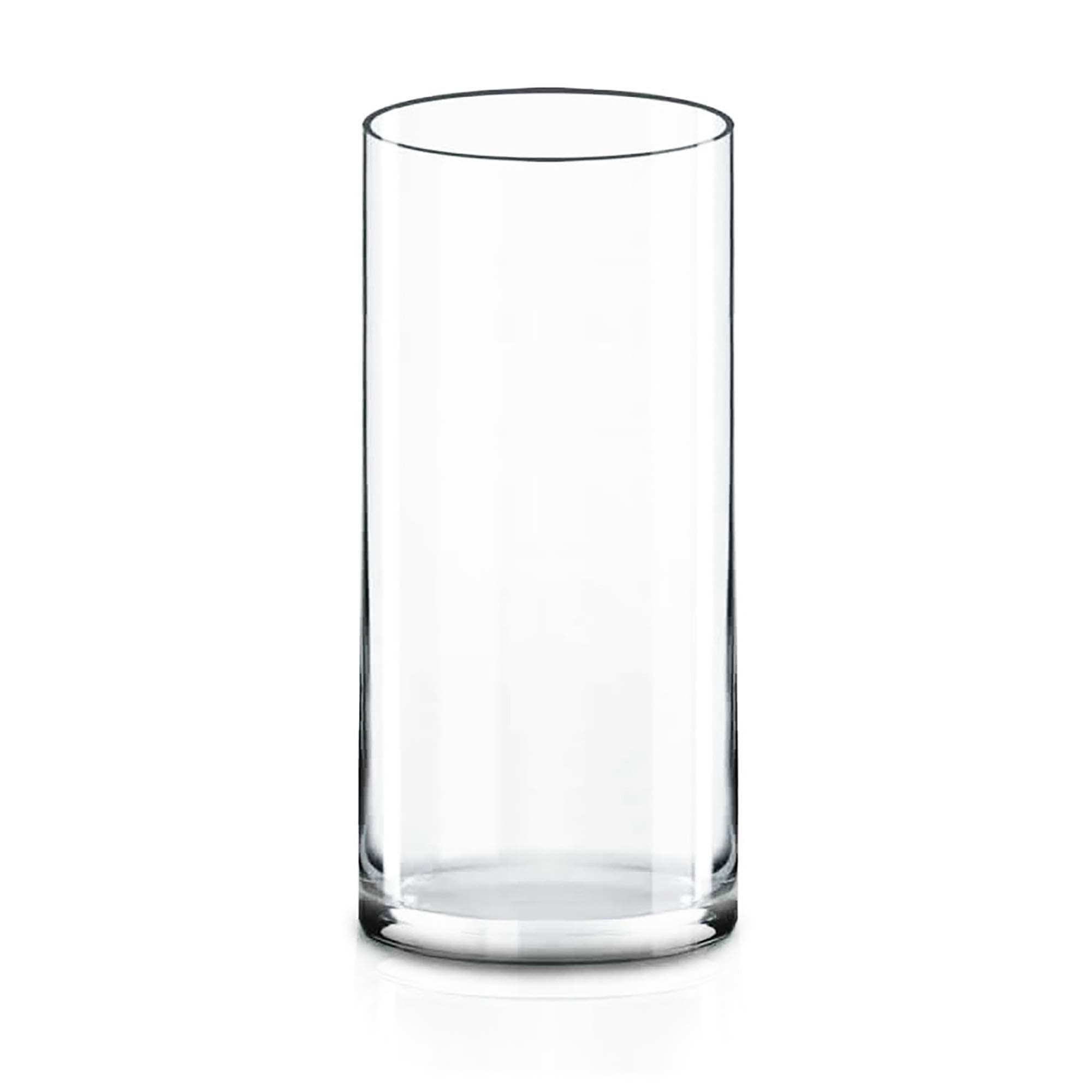 CYS EXCEL Glass Cylinder Vase. H-9", Open D-4"