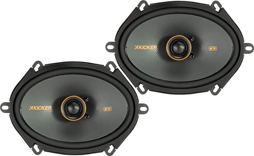 Kicker 47KSC6804 6x8 (160x200mm) Coax Speakers with.75(20mm) Tweeters, 4ohm