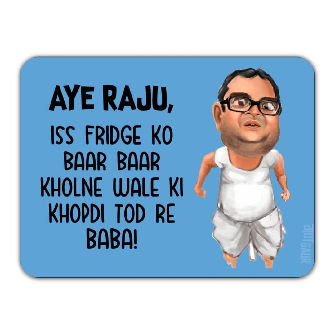 Baburao Fridge Magnet- Pack of 1 Bollywood Theme Fridge Magnets