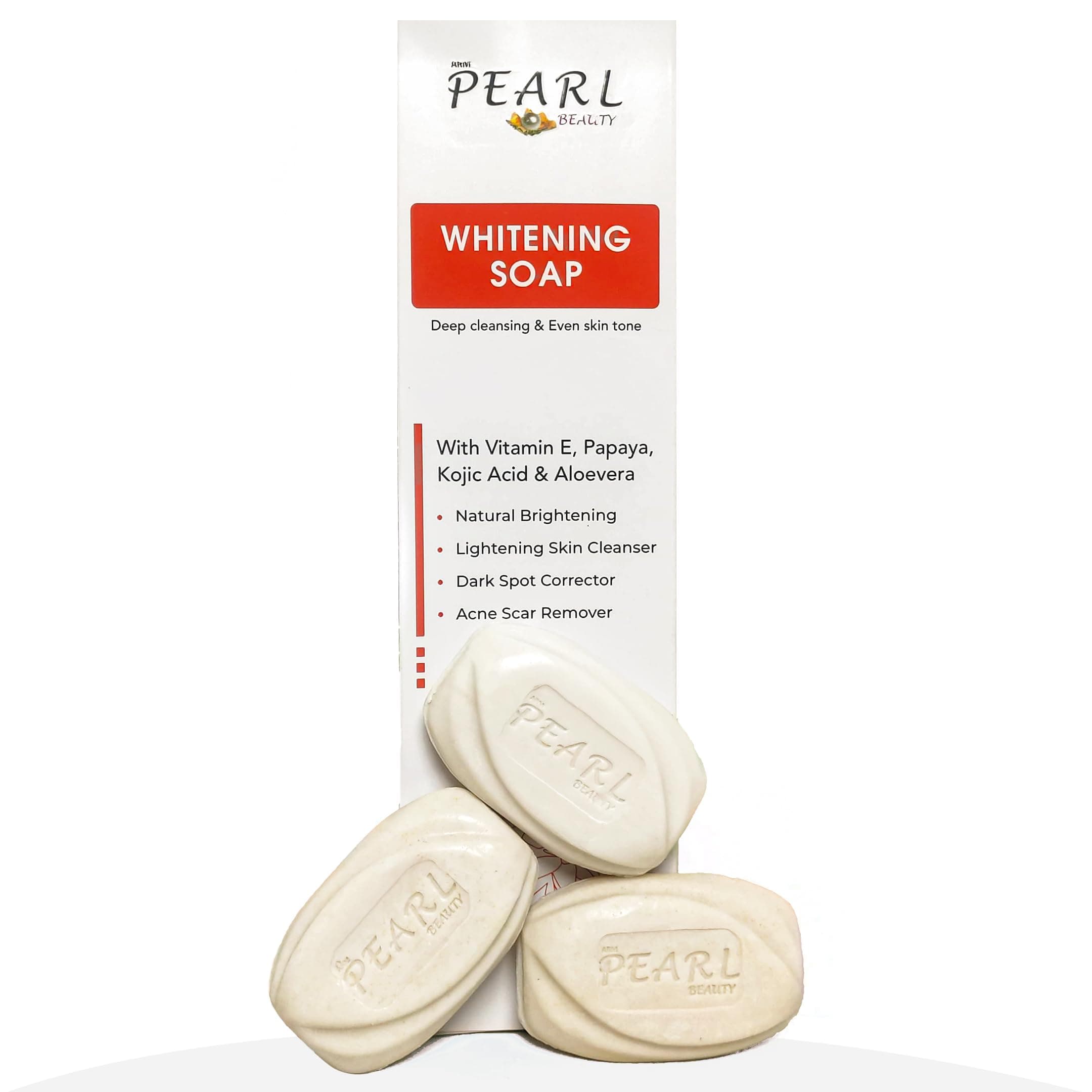 Whitening Soap Even Skin Tone With Vitamin E Papaya Kojic Acid &Aloe Vera Natural Brightening|Lightening Skin Cleanser Dark Spot Corrector Acne Scar Remover