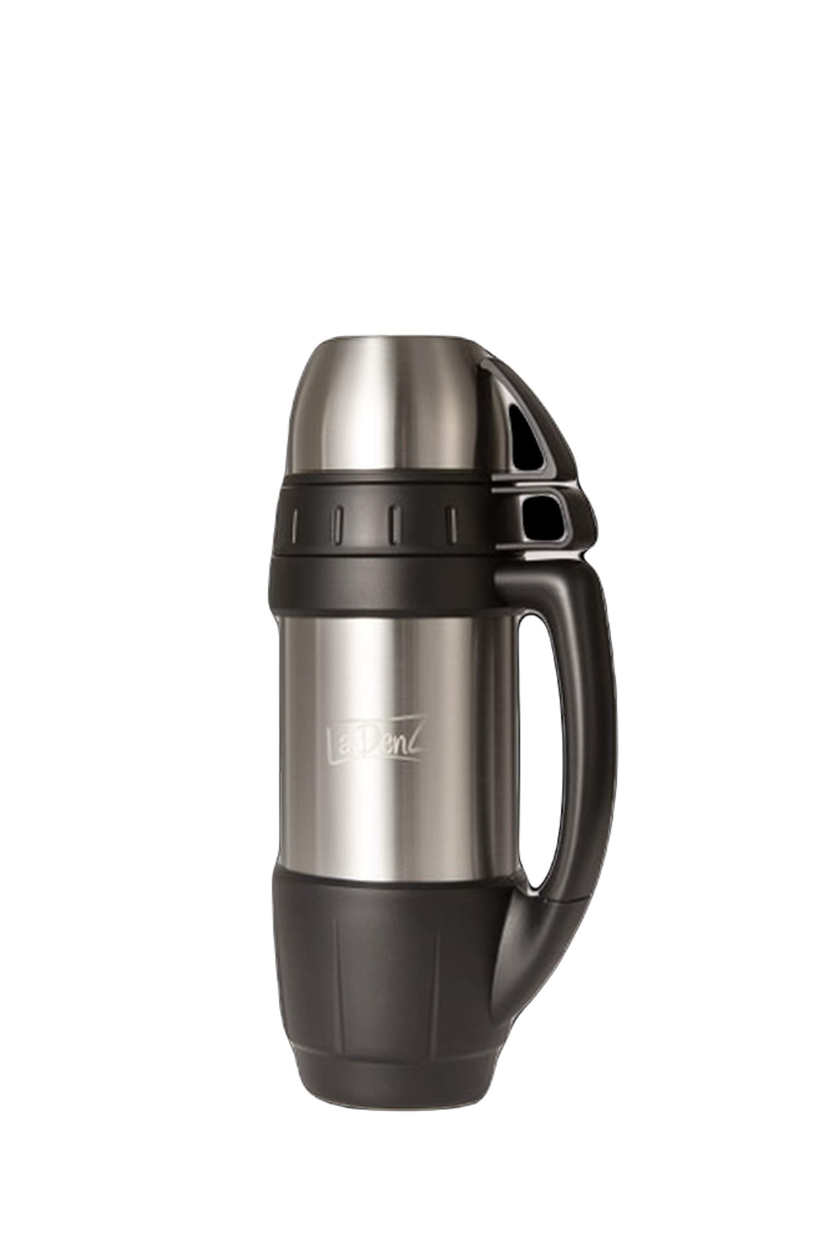 Thermo Flask| 1 Litre | Stainless Steel Flask for Hot & Cold Drinks | Vacuum Insulated with 2 Cups - BPA Free | Perfect for Hot Coffee & Tea Outdoor, Camping, Work - Everywhere