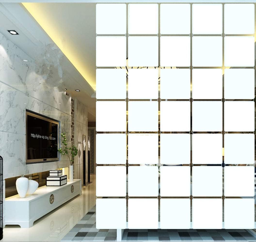 BMIDOT 12Pcs/Set Hanging Room Divider White Room Screen Divider Panels Home Panel with All Accessories 11.4x11.4 Inch (C)