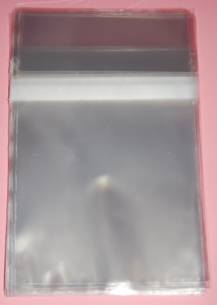 celloexpress Tape on Bag A3-305mm x 422mm + 30mm Self Seal Flap - Cellophane Artist Display Bags 40 Micron - Large Cello - Pack of 25