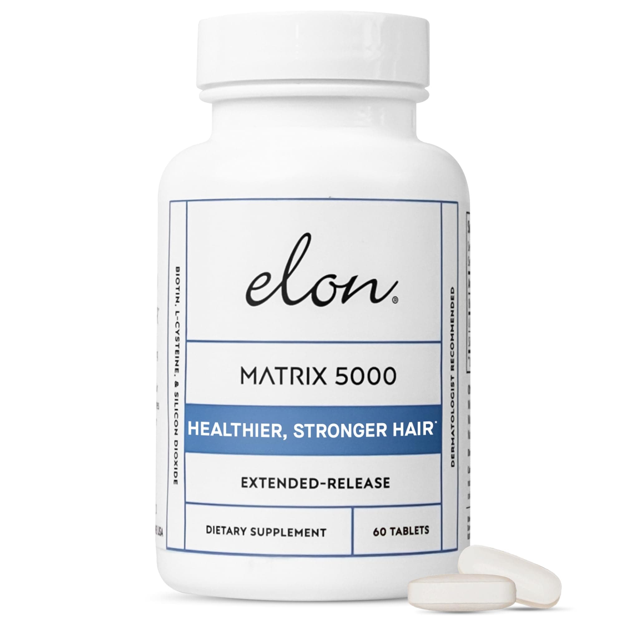Matrix 5000 - Biotin 5000mcg Vitamins for Hair Growth w/Extended Release - Promotes Healthy & Strong Hair & Nails - (60 Day Supply)