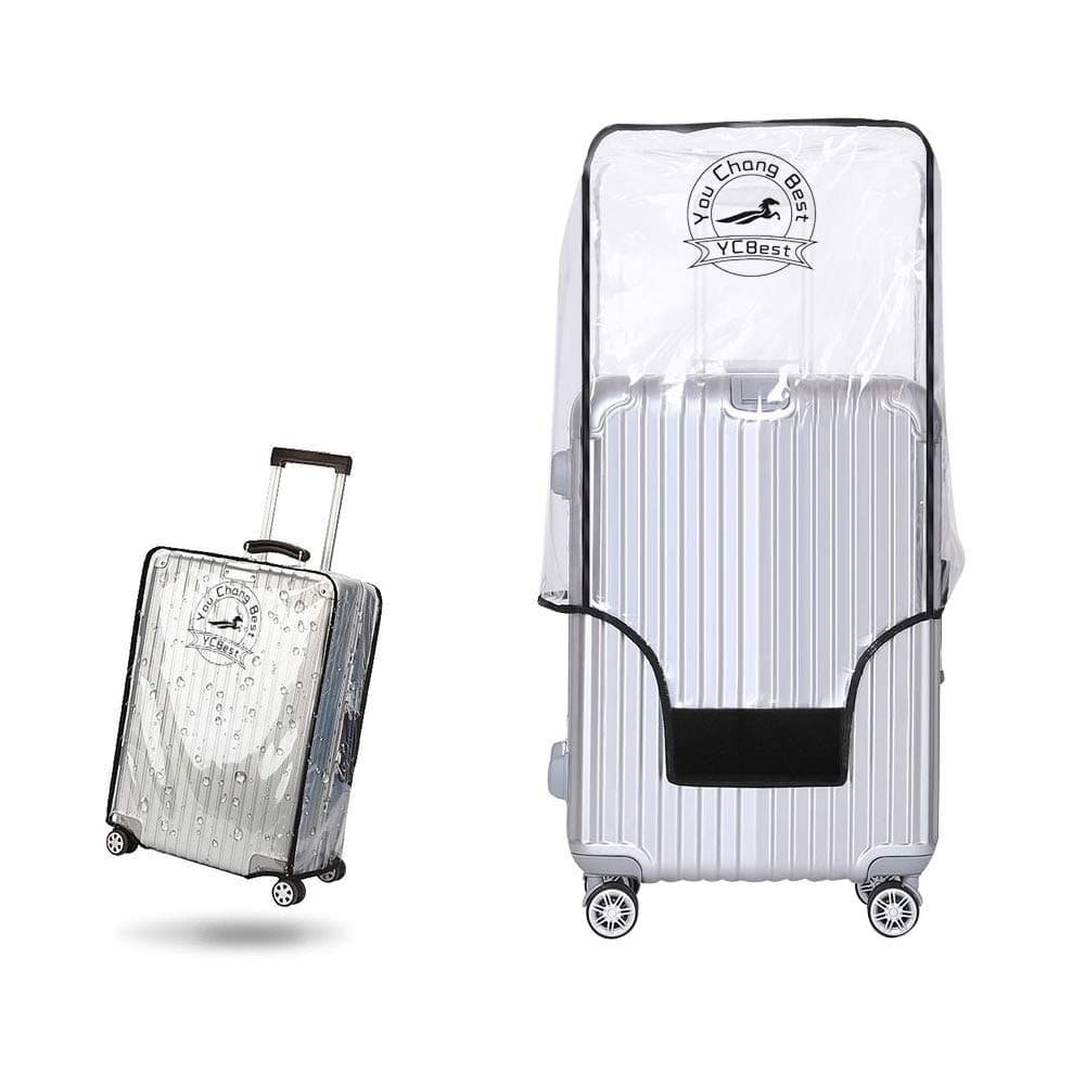 PVC Luggage Protector Cover Clear Suitcase Cover Protector Fit Most 20'' to 30'' Luggage