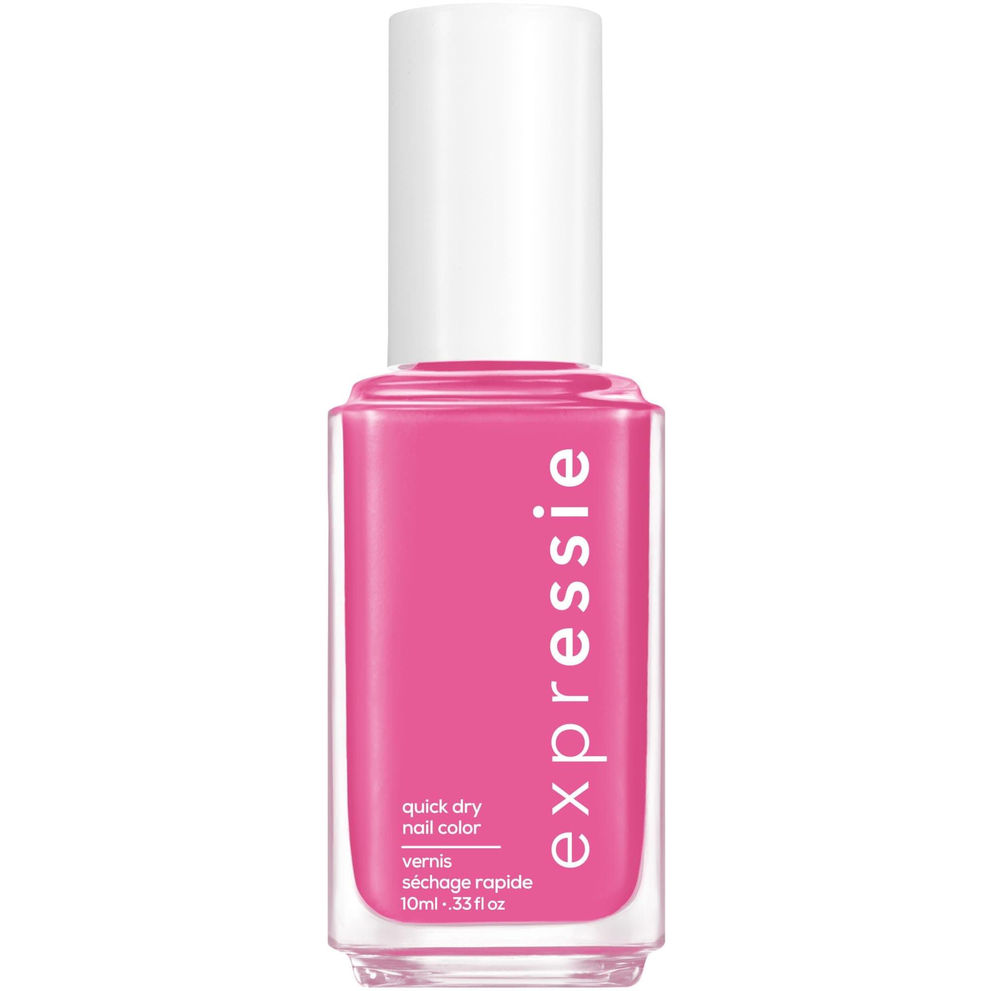 expressie, Quick-Dry Nail Polish, 8-Free Vegan, Hot Pink, Trick Clique, 0.33 fl oz