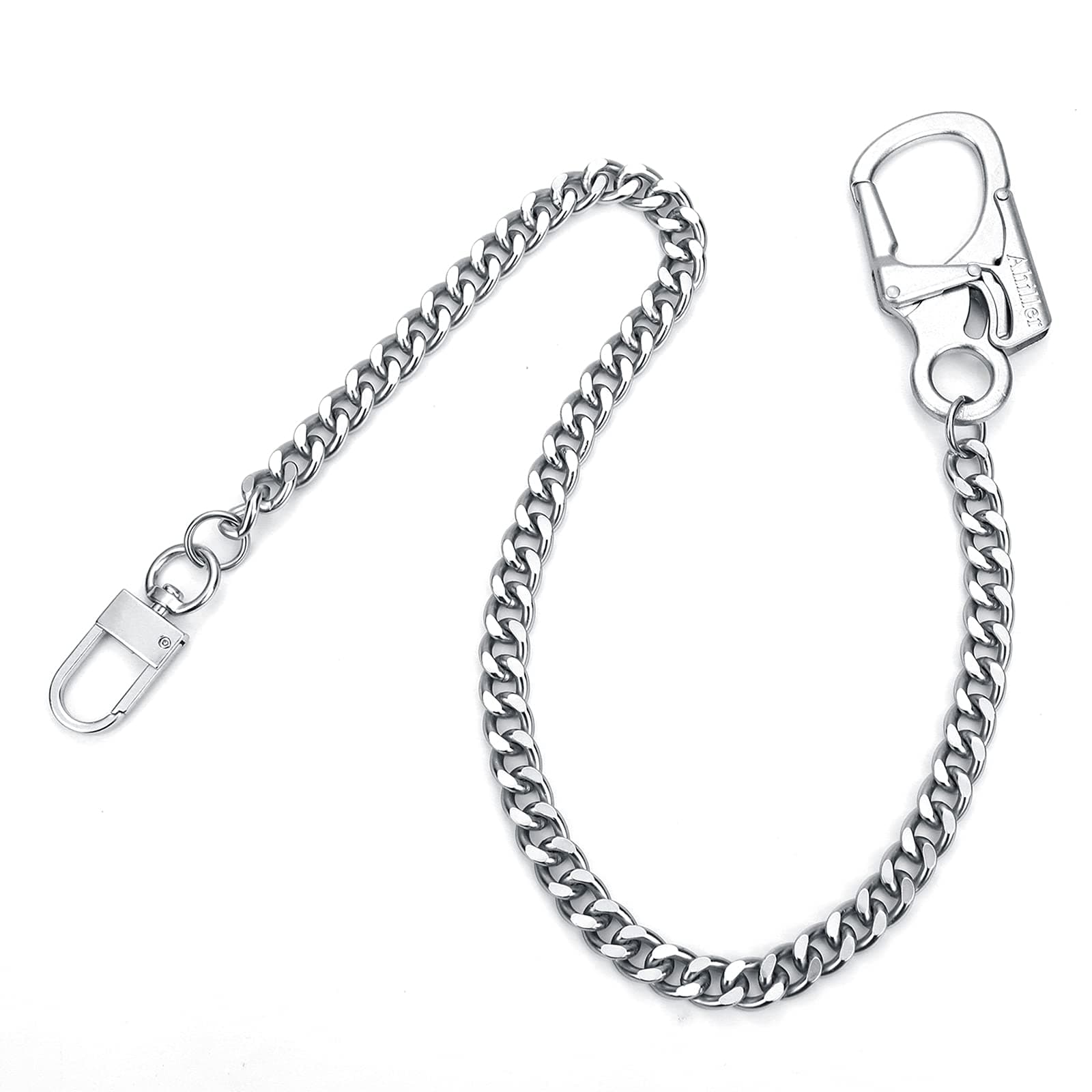Biker Wallet Chain, Heavy Duty Pocket Chain with Round Clasp, Men Chains for Keys, Jeans, Pants, Purse and Handbag