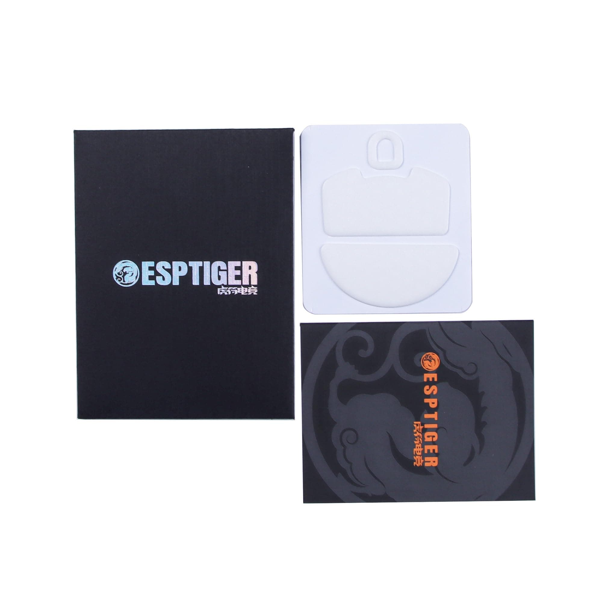ESPTIGER Snow Mouse Skates for Razer Viper V3 Pro - PTFE, Tactile Control, 3M Adhesive, White
