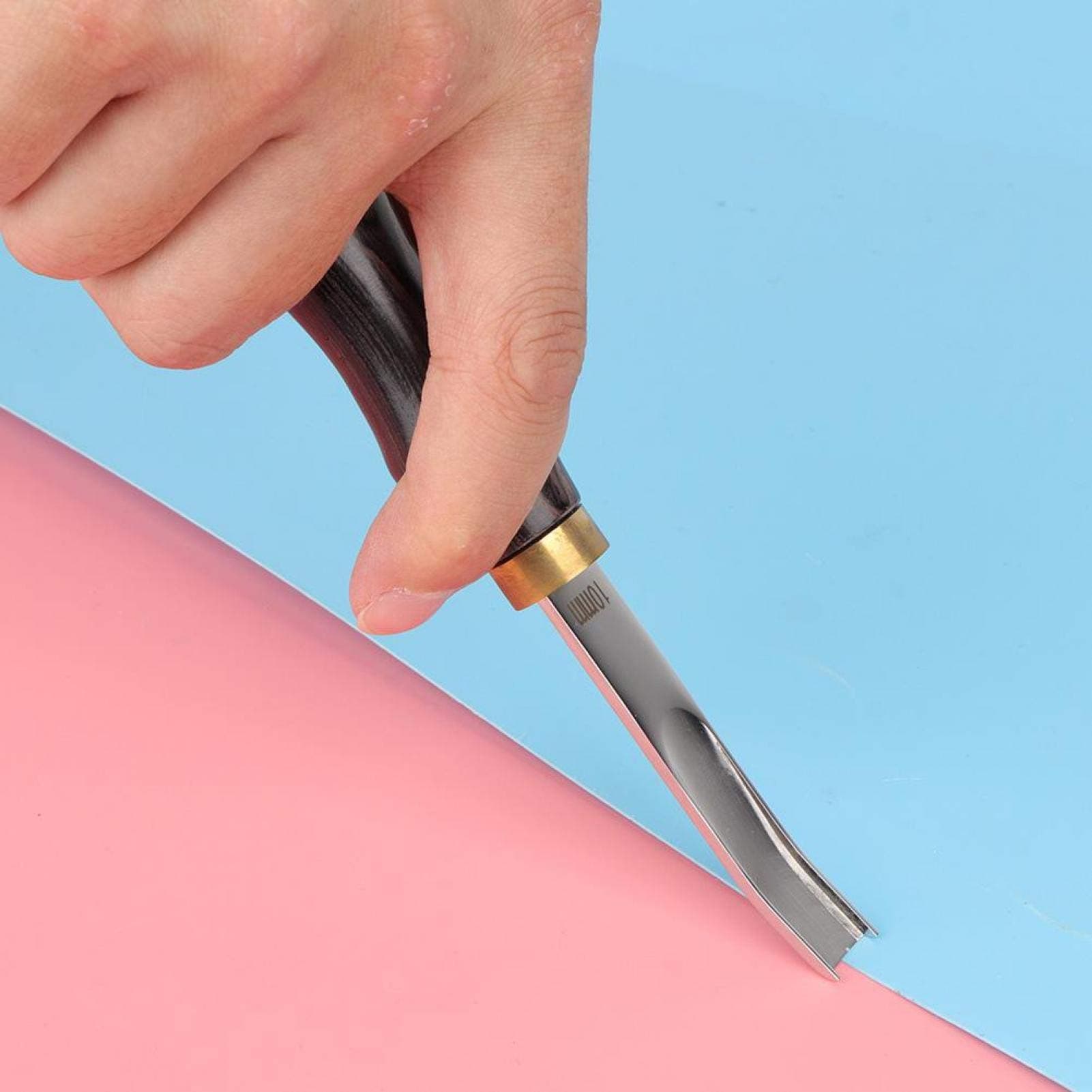 Professional French Style Wide Mouth Skiving Tool, Leather Edge Bevelers Tool, Leathercraft Tool,Leather Beveler Stamp, Leather Splitter Skiver