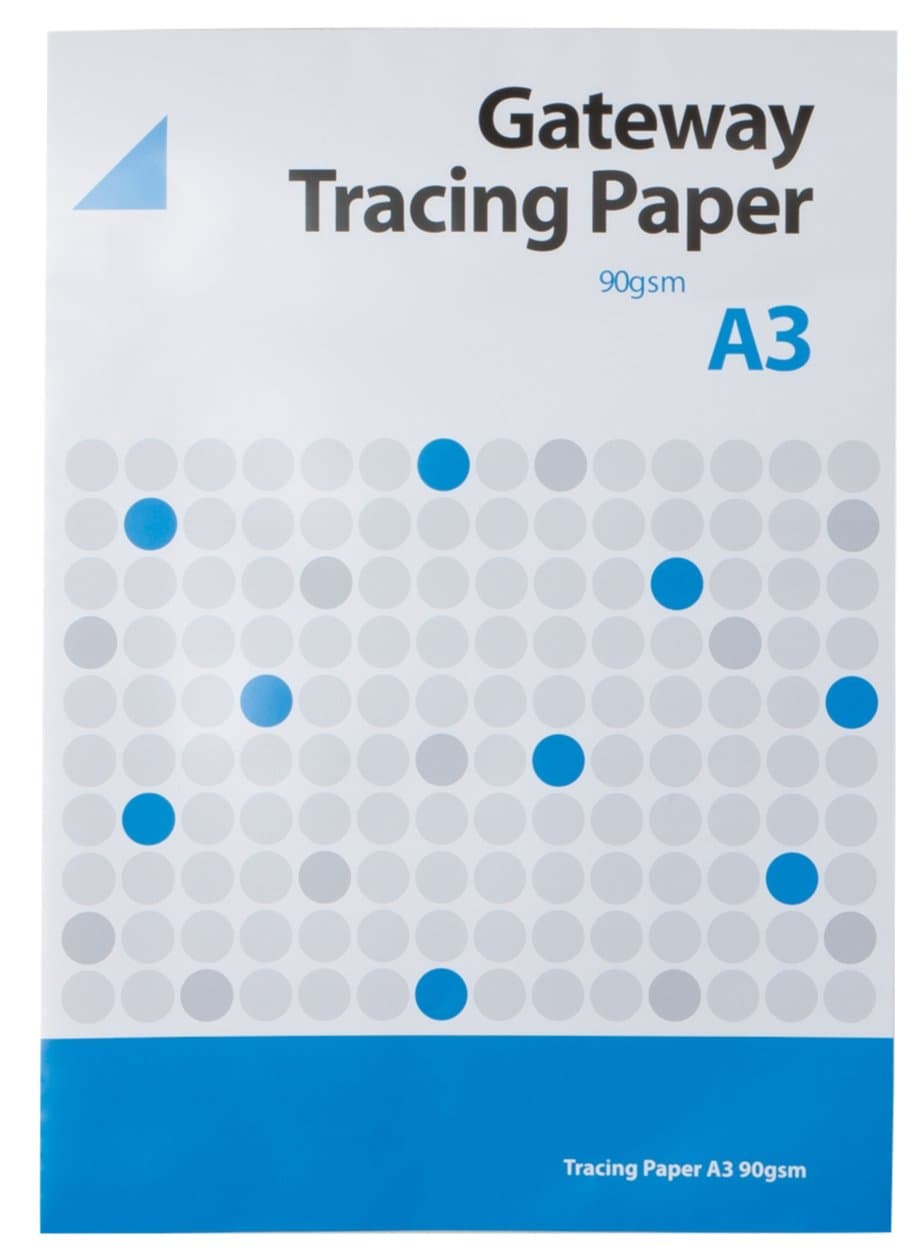 Gateway Natural Tracing Paper Pad A3 90gsm 40 Sheets