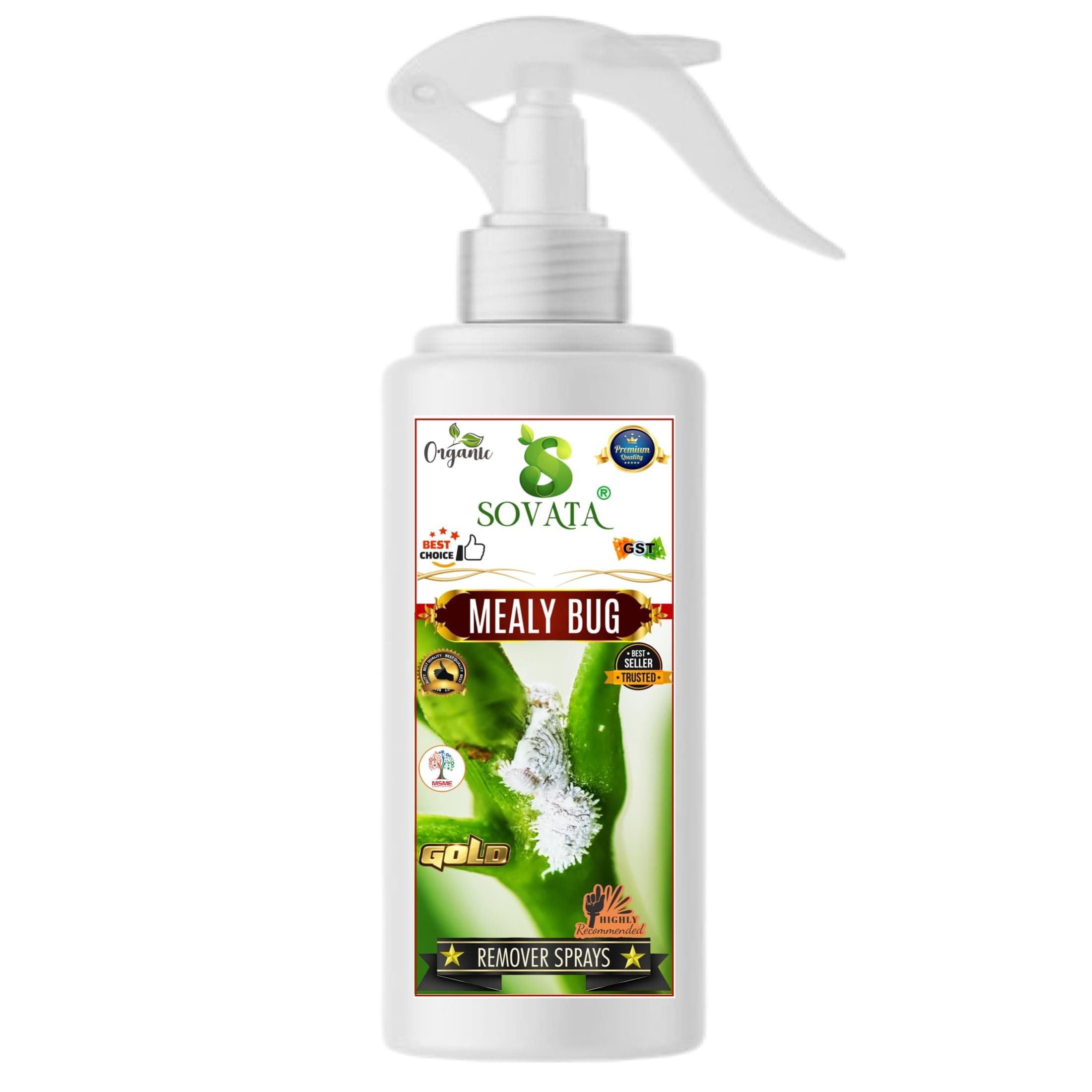 Mealy Bug Remover Spray, organic Fertilizer for completely removing white bugs from all types of plants. (250 ml)