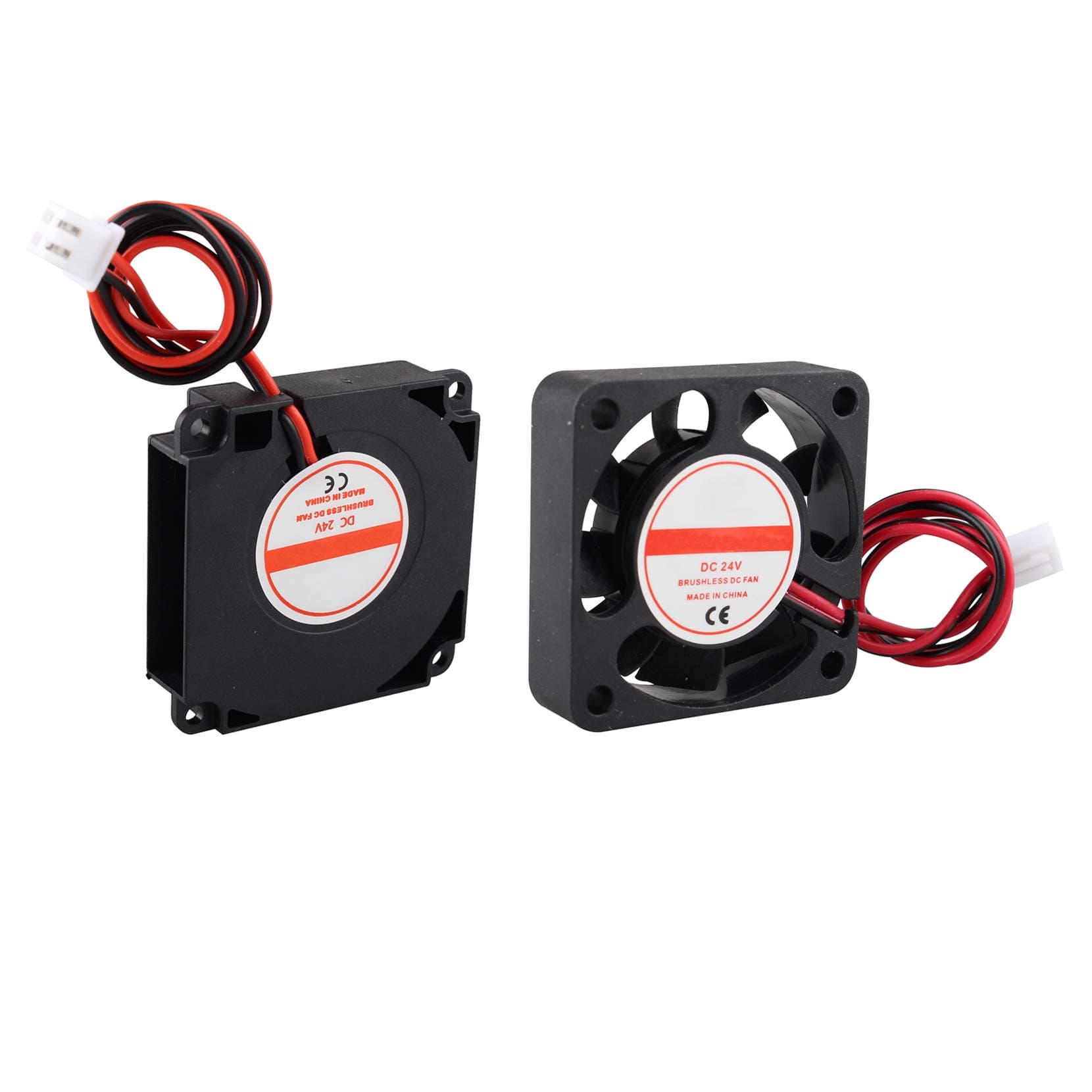 Jopto3D Printer Fan DC 24V Cooling Fan 2 Pin 4010 40 x 40 x 10mm Compatible with3D Printer Extruder Makerbot and DC 24V Hydraulic Turbo Cooling Brushless Fan Compatible with Ender 3 3D Printer