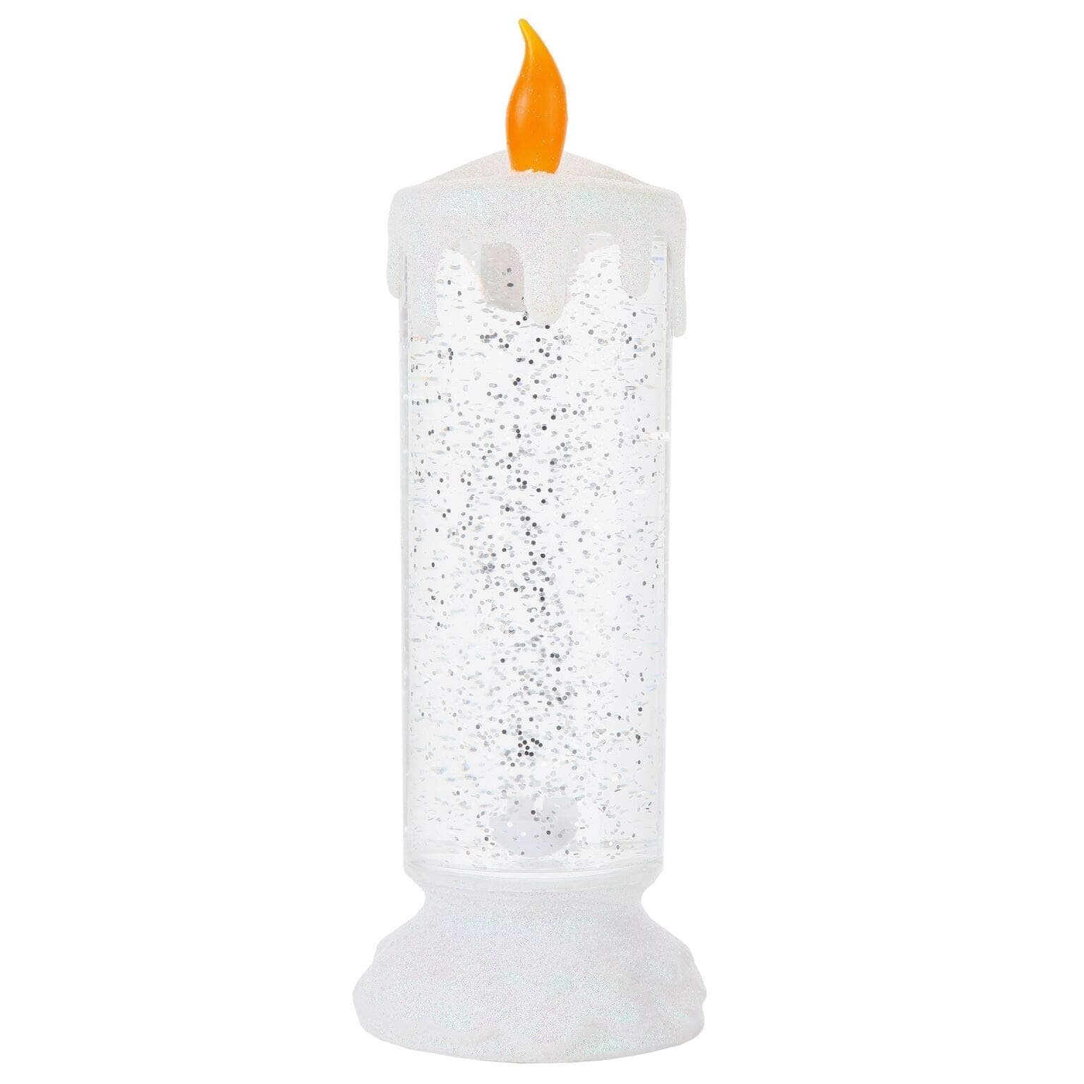 Trenton Gifts Color-Changing Candle, Flickering Glitter Candle, Holiday Decor