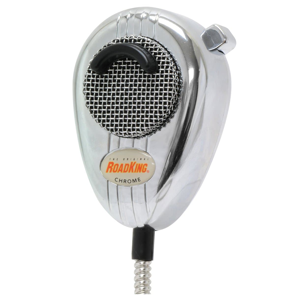 Road King RK56CHSS Chrome Noise Canceling CB Microphone with Chrome Flex Cord