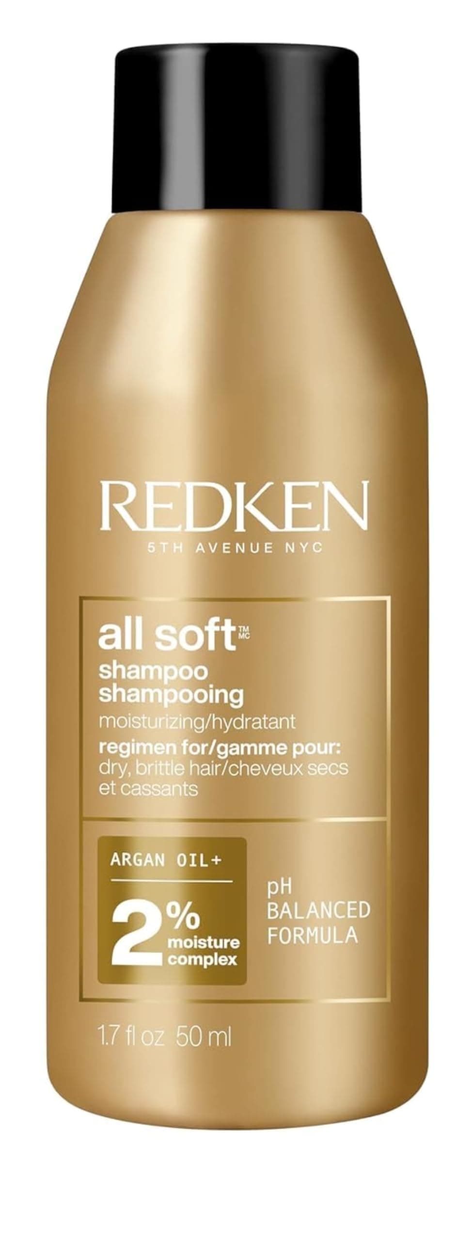 All Soft Shampoo - Moisturizes & Hydrates Dry, Brittle Hair, Gently Cleanses and Softens, With Argan Oil, Safe For Color-Treated Hair