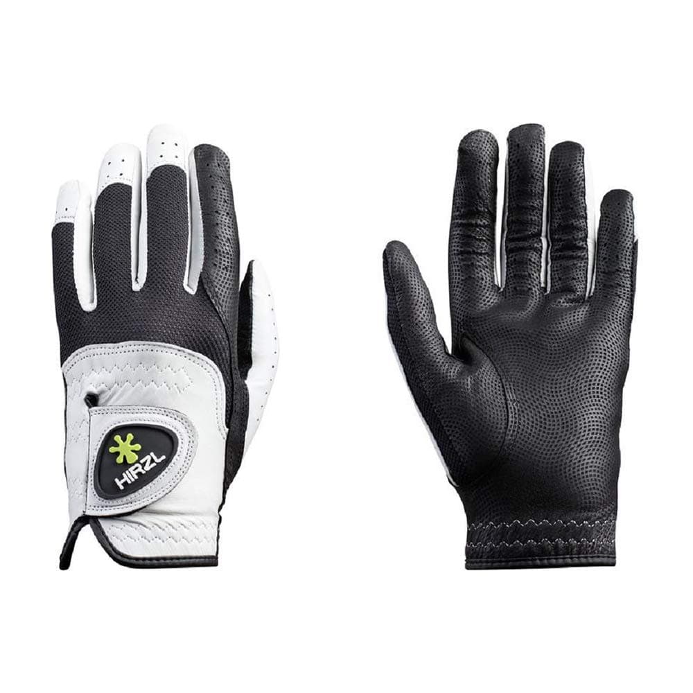 Trust Control 2.0 Golf Gloves – All Weather Mens Golf Glove (White/Black) | Kangaroo Leather Palm, Cabretta Leather Backhand | Trusted by Pro’s | Sweat Free, Ultimate Grip, Comfort, Stretch Fit