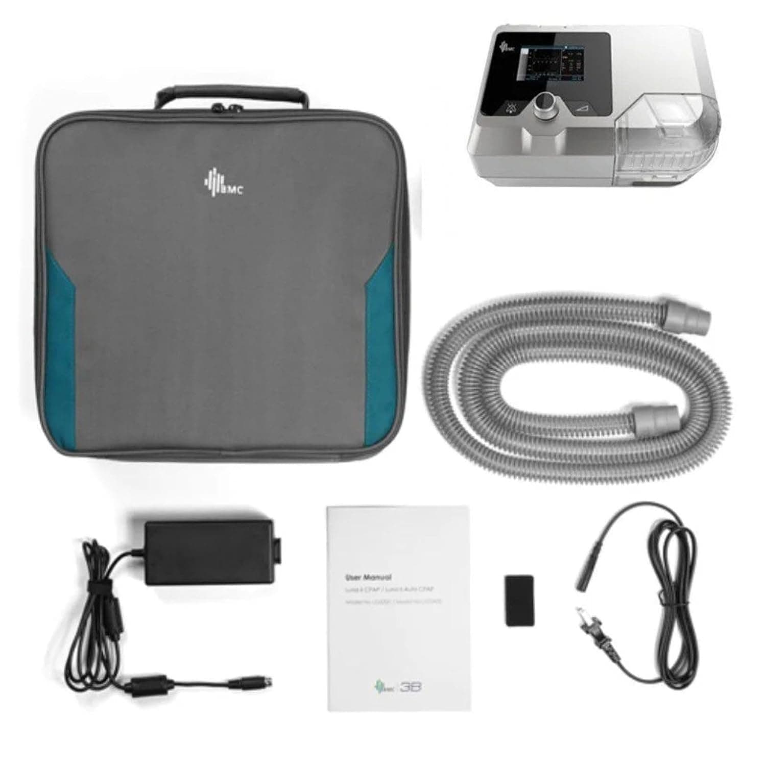 BMC G2S B25VT BIPAP Machine for home with Humidifier, BMC Full Face Mask Medium and Carrying Case Bag With 2 Years warranty