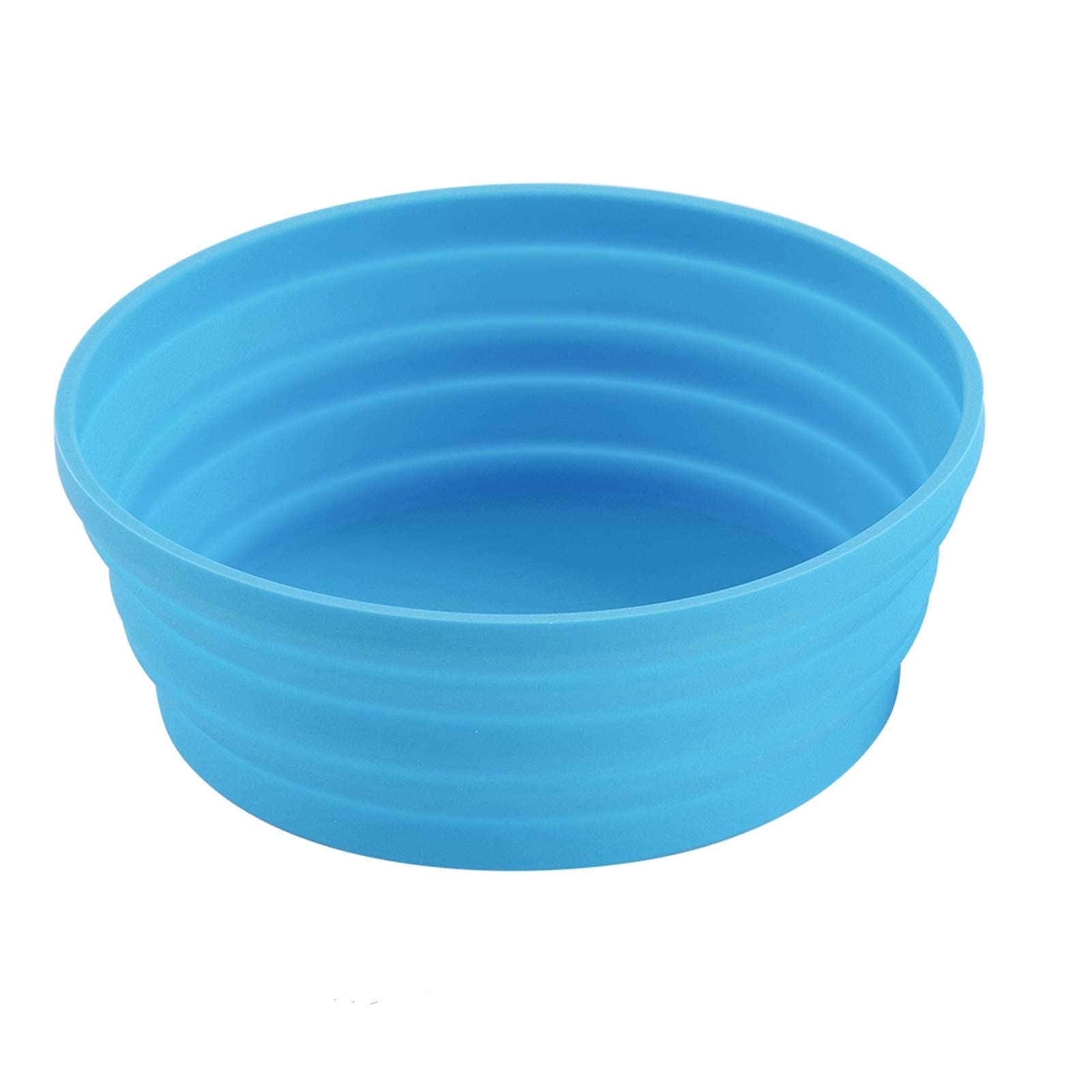 Silicone Collapsible Expandable Bowl Foldable Portable for Camping Hiking Picnic Travel (Blue(SL))