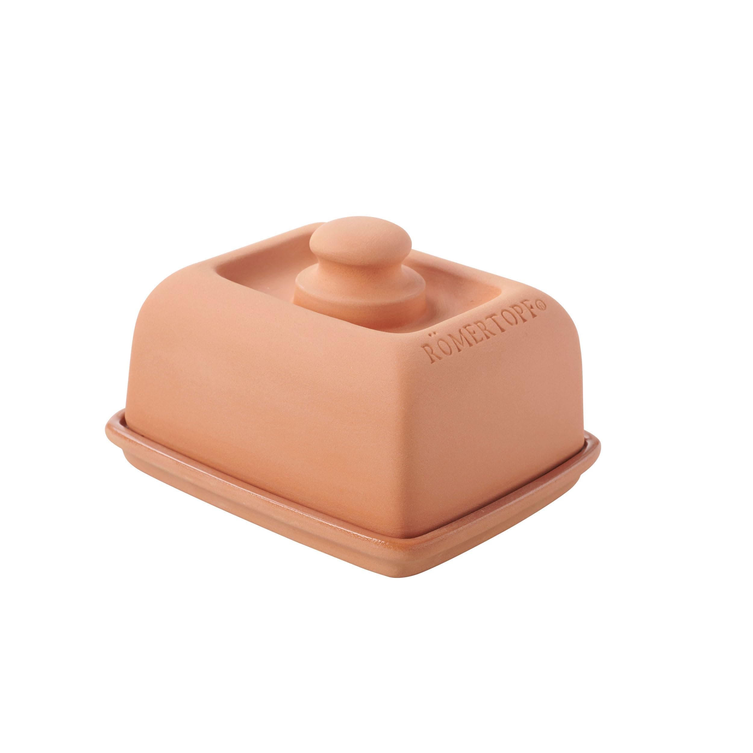 Römertopf Klima Butter Dish, Ceramic, Terracotta, 13,7cm, 11,8cm, 8,3cm