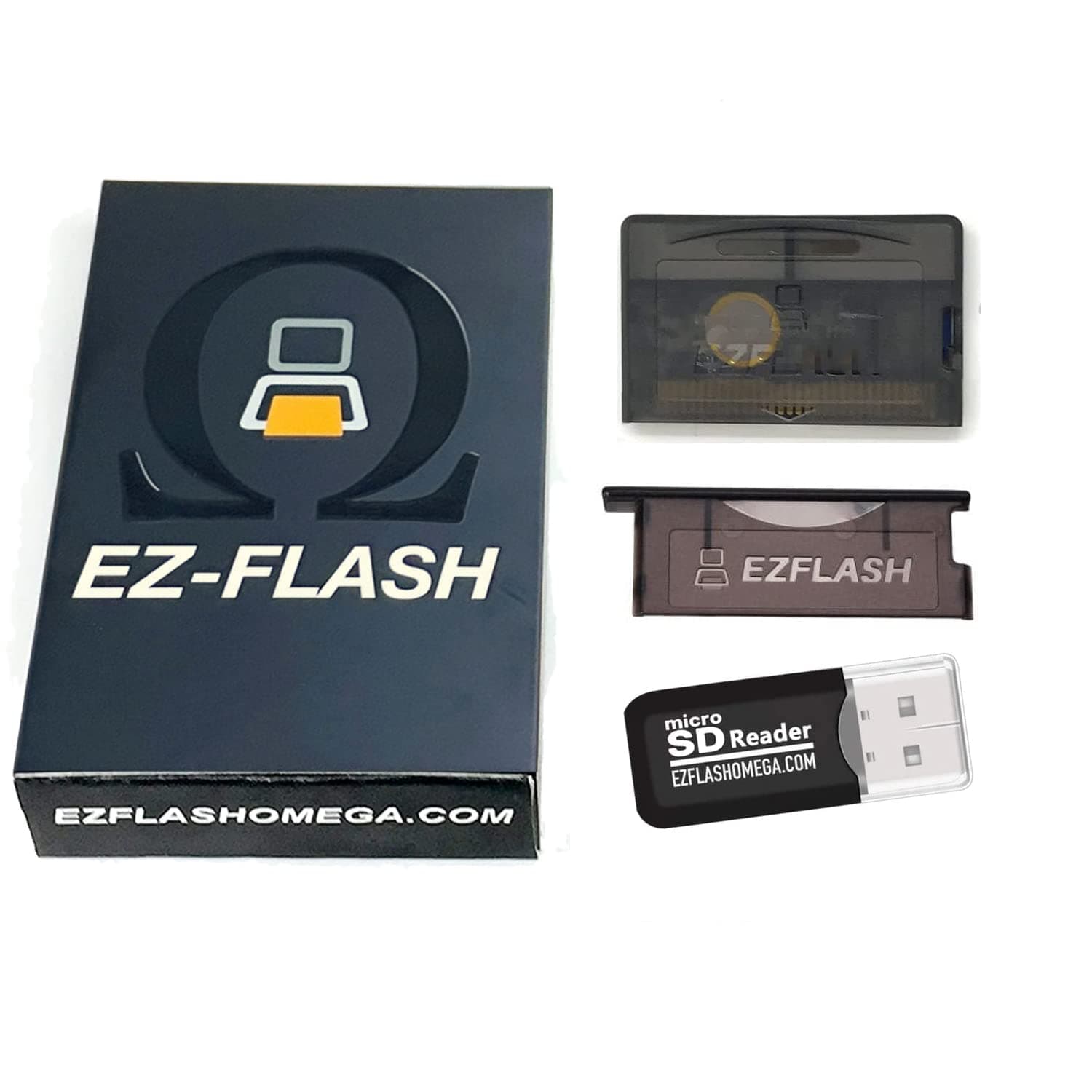 EZ Flash OMEGA Instant Game Loads (Newest Ver of IV/4) 4 Super Card for GBA/GBASP/GBM/NDS/NDSL/IDS/IDSL/MICRO-Better than X5-Supercard, plug-n-play, no game patches required