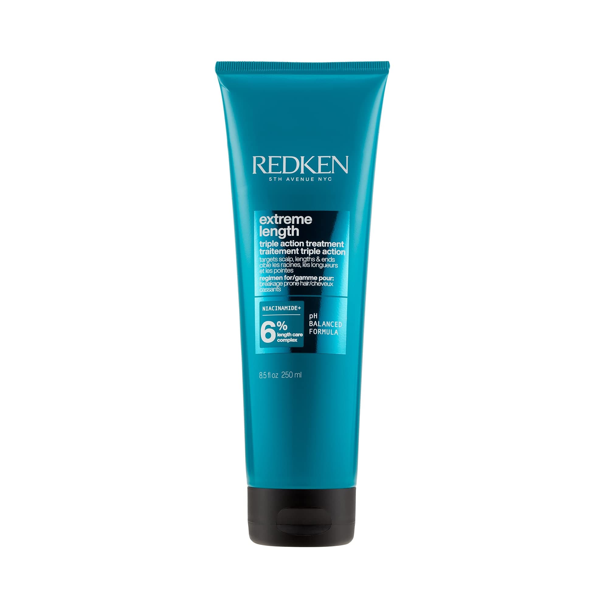 REDKEN Hair Treatment Mask, Biotin & Castor Seed Oil, For Longer, Stronger Hair, Extreme Length, 250 ml