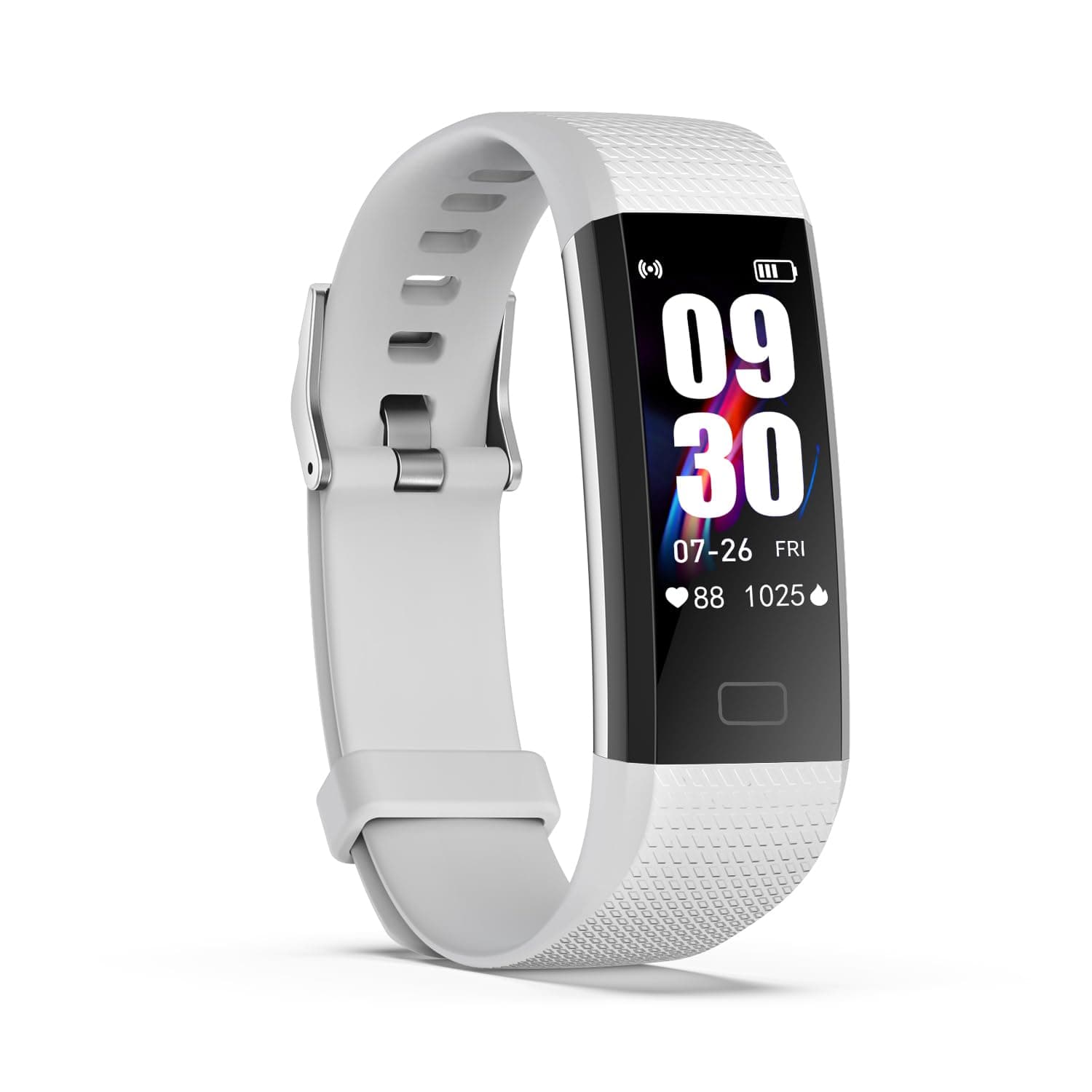 Fitness Tracker with Step Counter/Calories/Stopwatch, Activity Tracker with Heart Rate Monitor, IP68, Health Tracker with Sleep Tracker, Smartwatch, Pedometer Watch for Women Men Kids