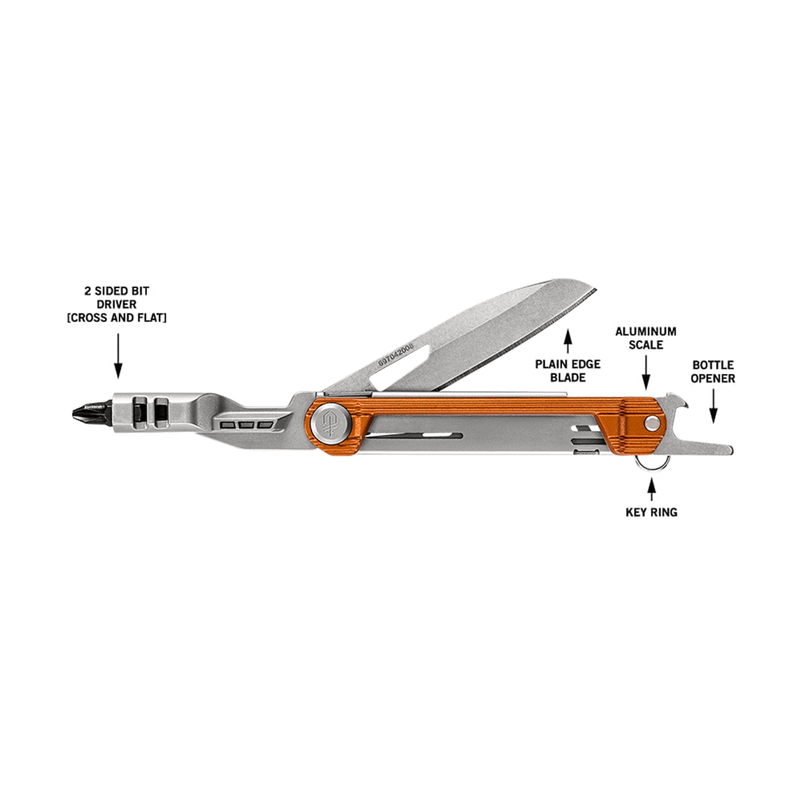 Gerber Gear Armbar Slim Drive, Pocket Knife Multitool with Screwdriver, Burnt Orange