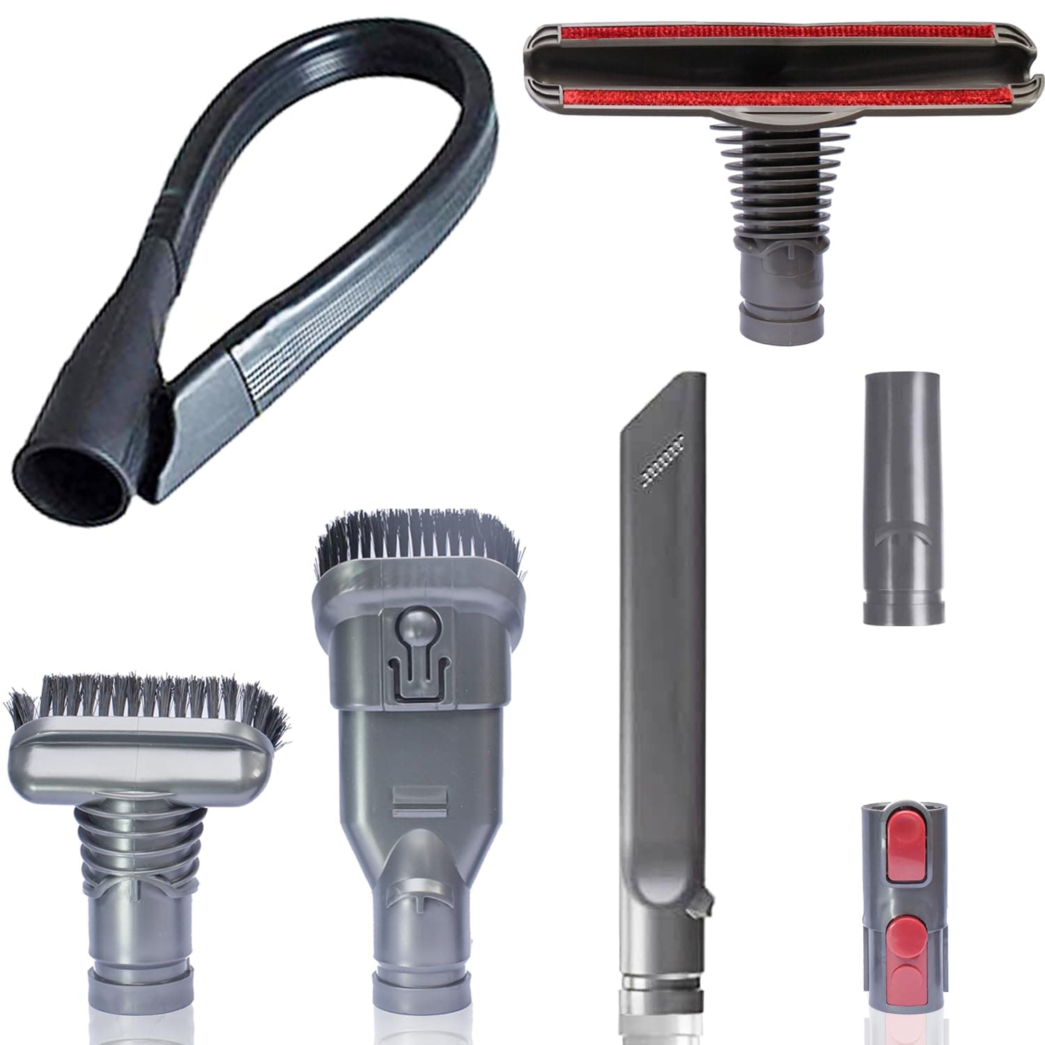 VACEXT Vacuum Cleaner Accessories and Dryer Vent Cleaning Tool - Dust Brush Attachment Compatible with Dyson DC59 V6 V7 V8 V10 V11 V15 HouseHold Cleaning Tool Kit