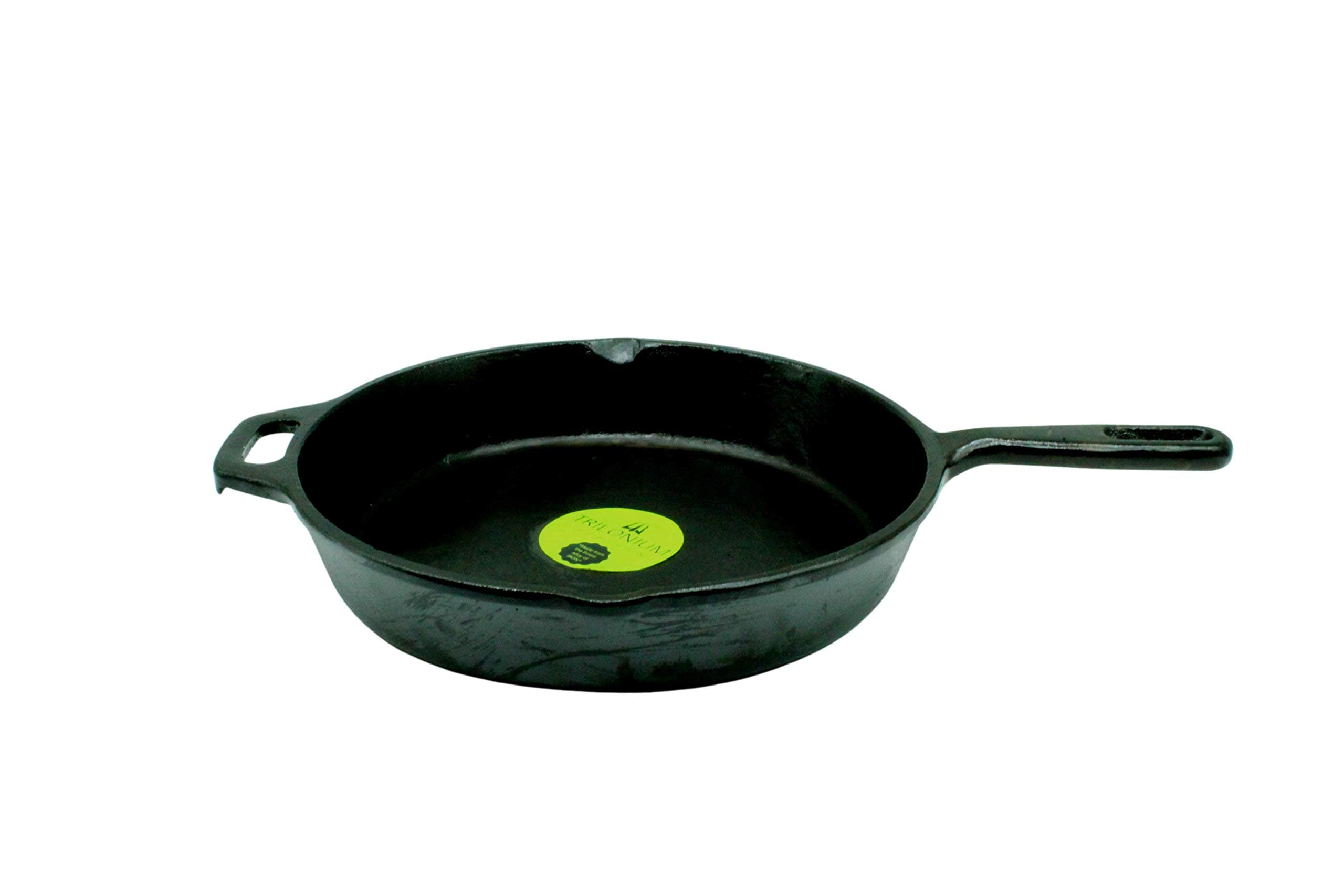 Trilonium Induction Base Metal Frying Pan, 10 Inches, Black