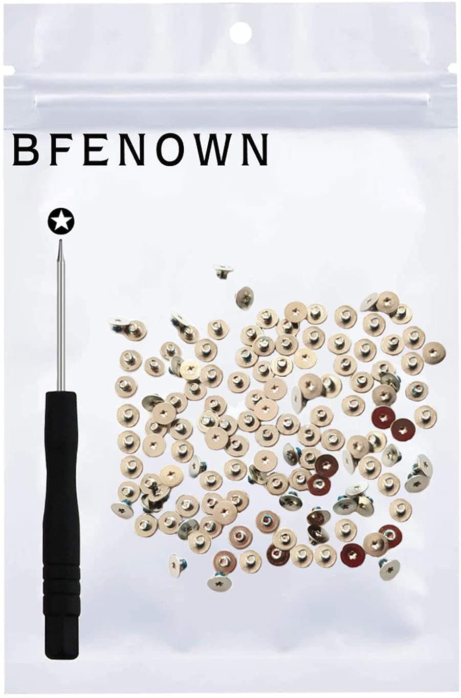 Bfenown50pcs Keyboard Rivets Screws + Screwdriver for MacBook pro Retina A1706 A1707 A1990 A1708 A1989 A2141 A1932 A2179 A2251 A2289 A2337 A2338 A2442 A2485 A2681 A2779 A2780 A2941,Year 2016-2023